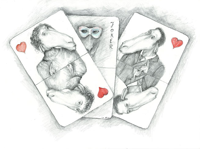 Veronika Caramanos, Ehebruch